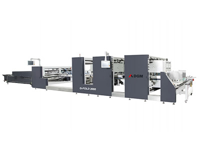 Folding and Gluing Line 2000 type Carton Folder Gluer Machine