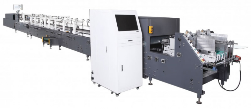 Automatic Carton Folding Gluing Line 800 type Folder Gluer Machine